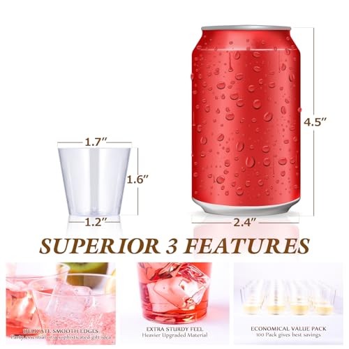 1/1.5/2oz Crystal PS Shot Glasses - Jolly Party