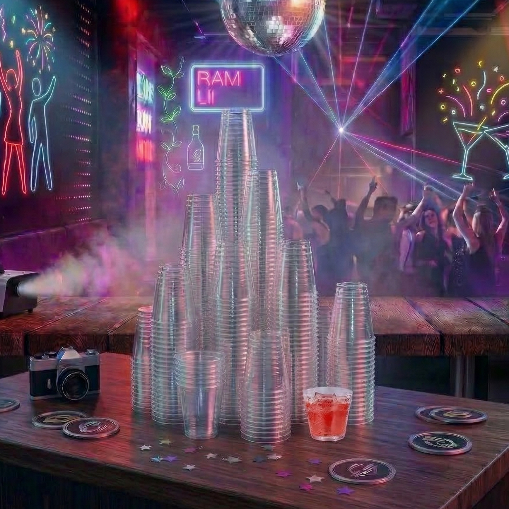 1/1.5/2oz Crystal PS Shot Glasses - Jolly Party