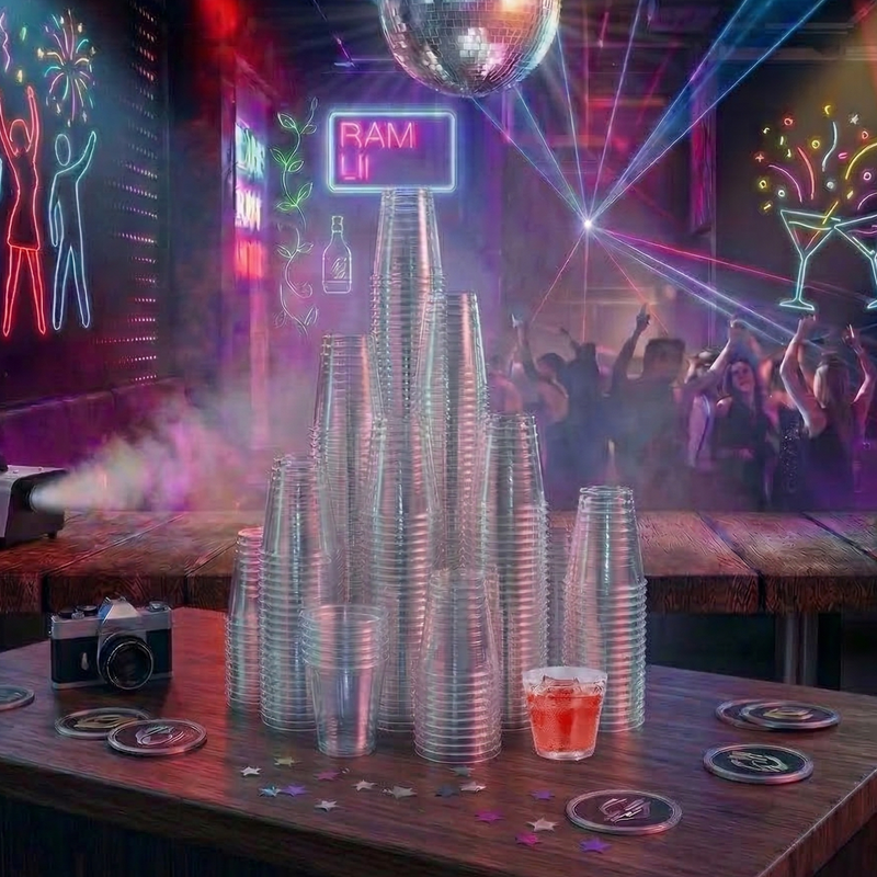 1/1.5/2oz Crystal PS Shot Glasses - Jolly Party