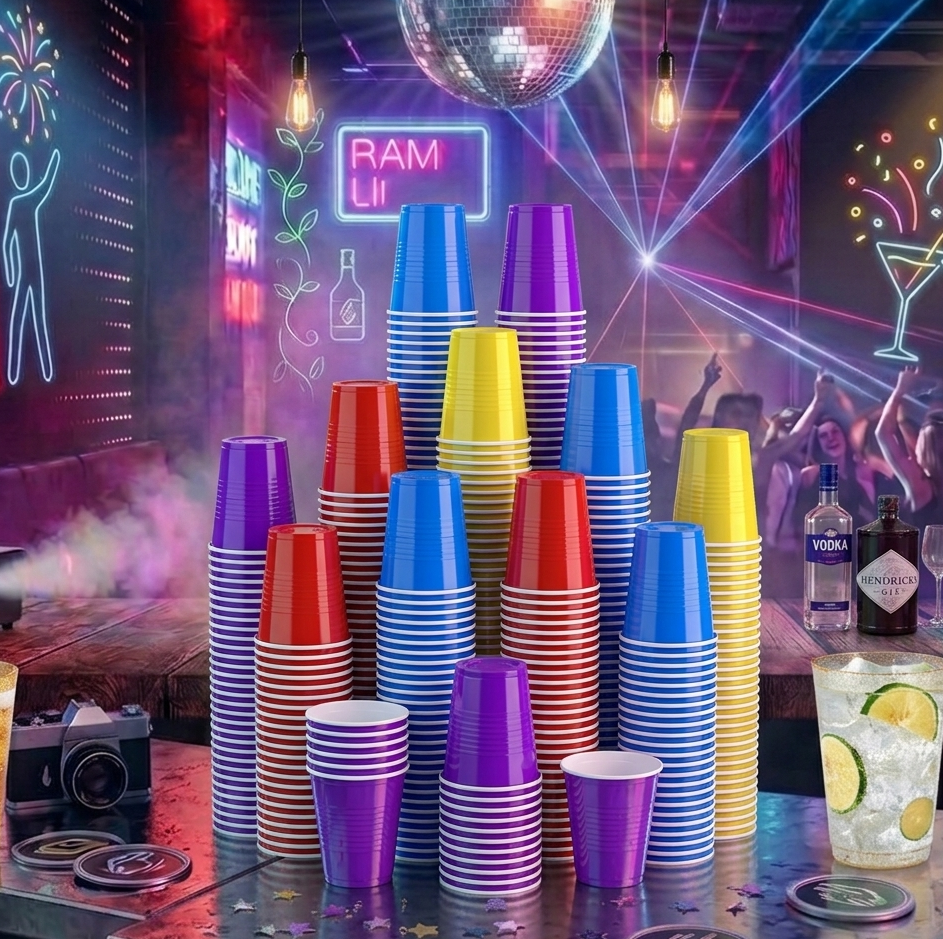 12/16oz Four Color Gaming Cups - Jolly Party
