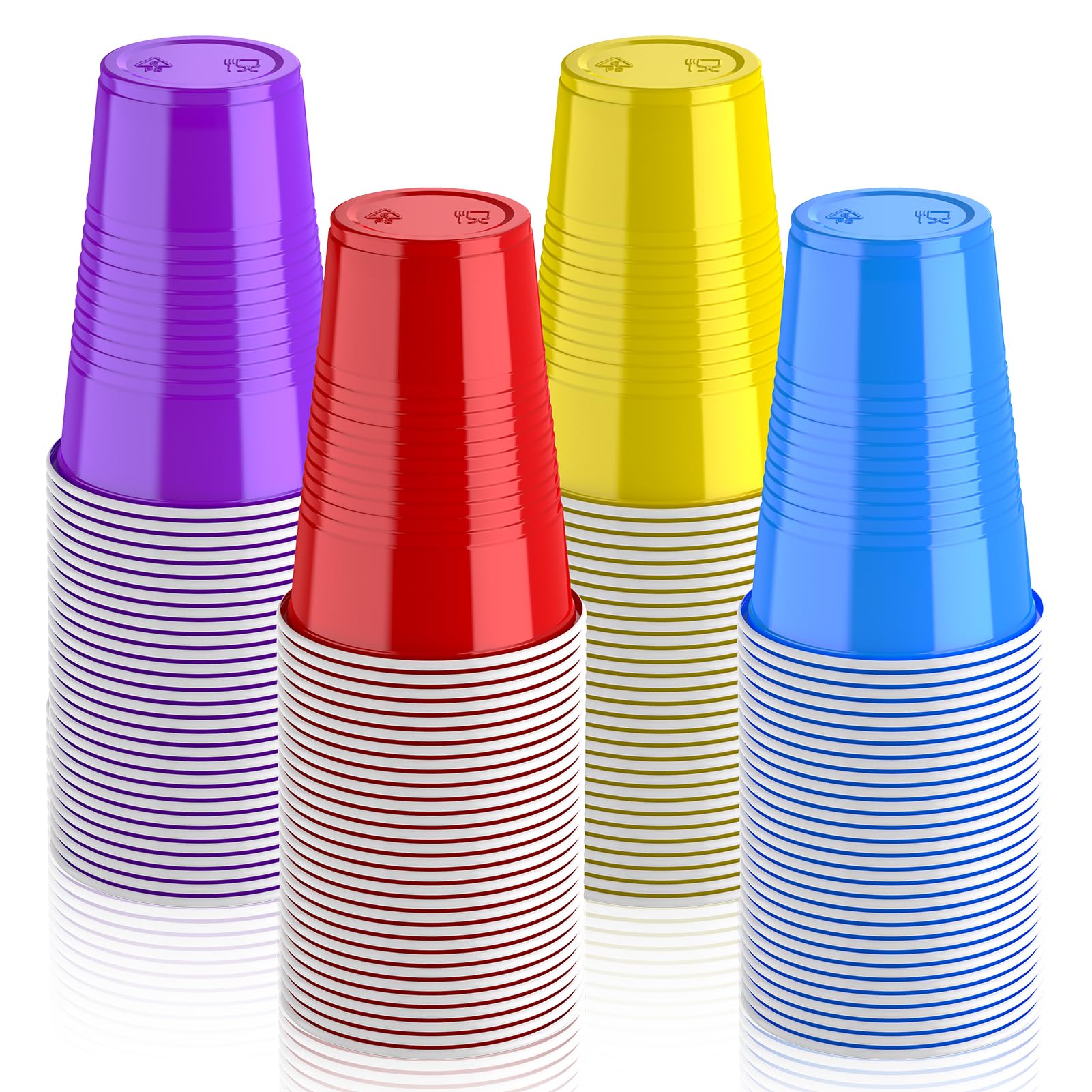12/16oz Four Color Gaming Cups - Jolly Party