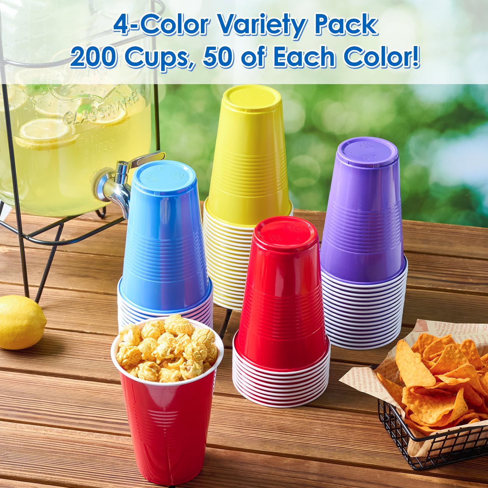 12/16oz Four Color Gaming Cups - Jolly Party