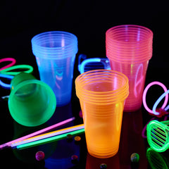 12/16oz Neon Blacklight Party Cups - Jolly Party