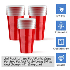 12/16oz Ultimate Party Red Cups - Jolly Party