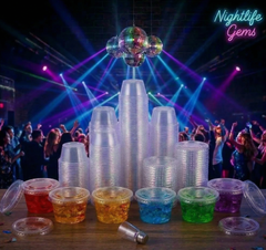 1/2/3.25/4oz Jello Shot Cups with Lids - Jolly Party