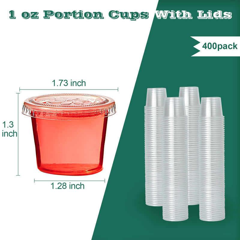 1/2/3.25/4oz Jello Shot Cups with Lids - Jolly Party