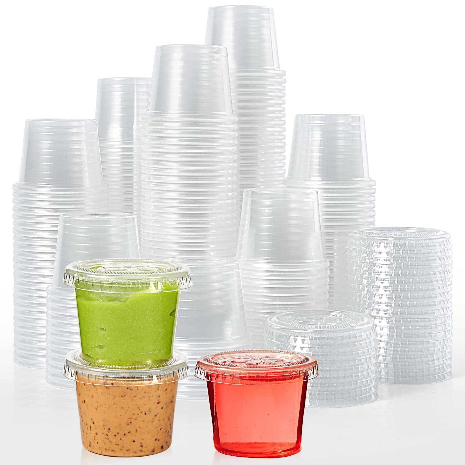 1/2/3.25/4oz Jello Shot Cups with Lids - Jolly Party
