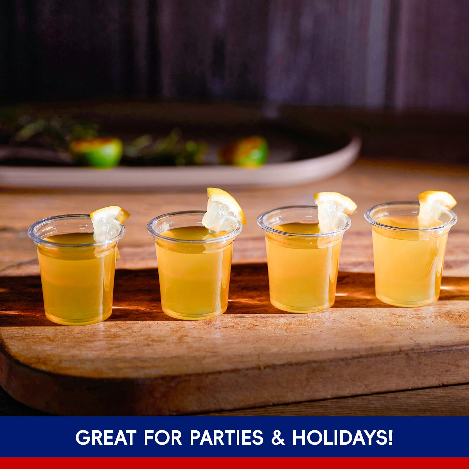 1/2oz Clear PET Shot Glasses - Jolly Party