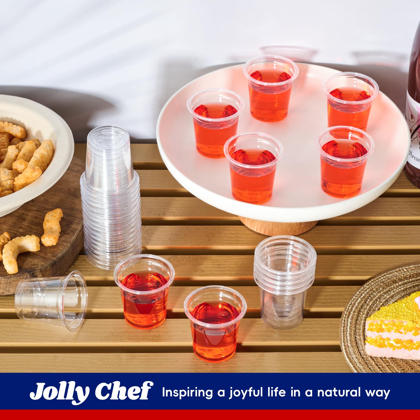 1/2oz Clear PET Shot Glasses - Jolly Party