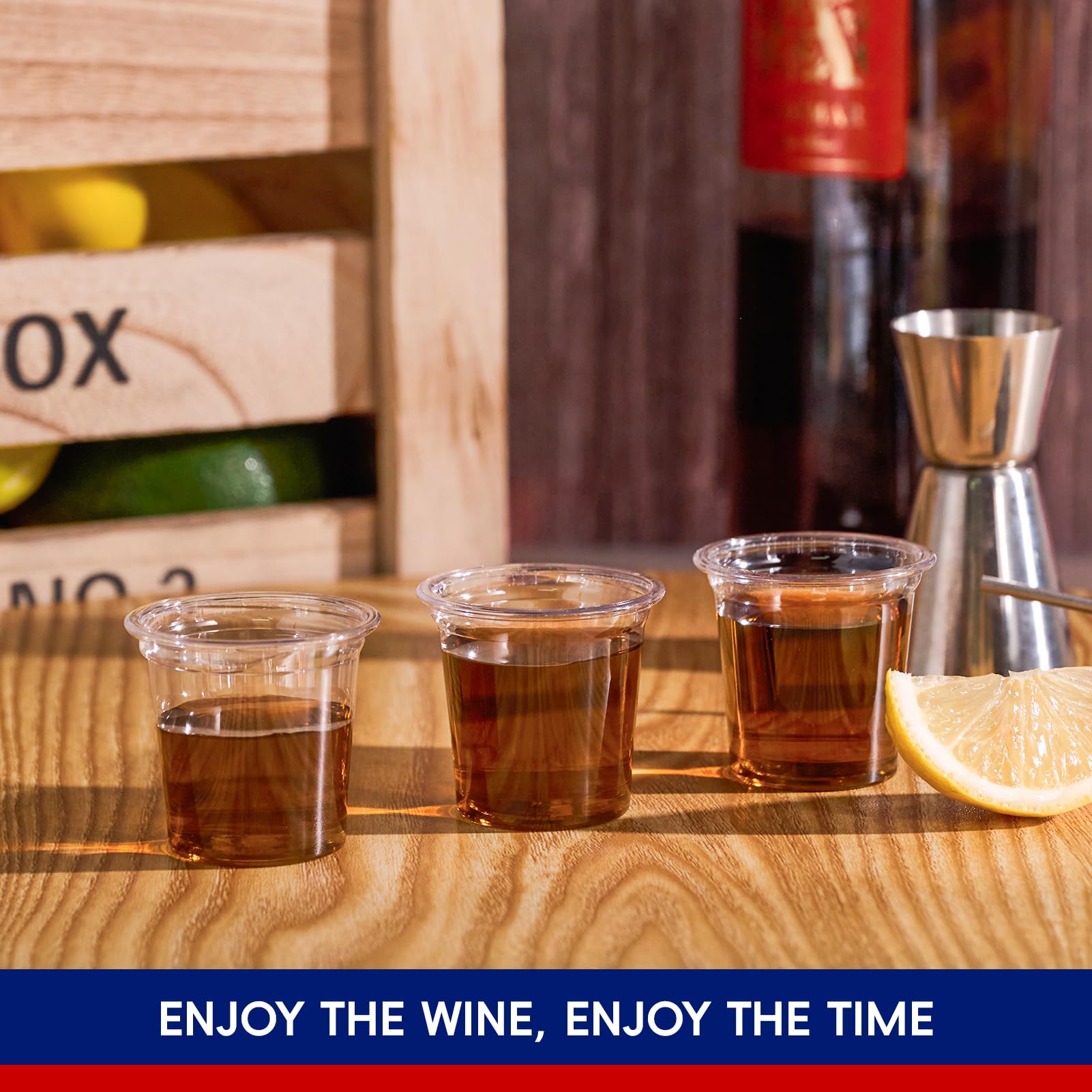 1/2oz Clear PET Shot Glasses - Jolly Party