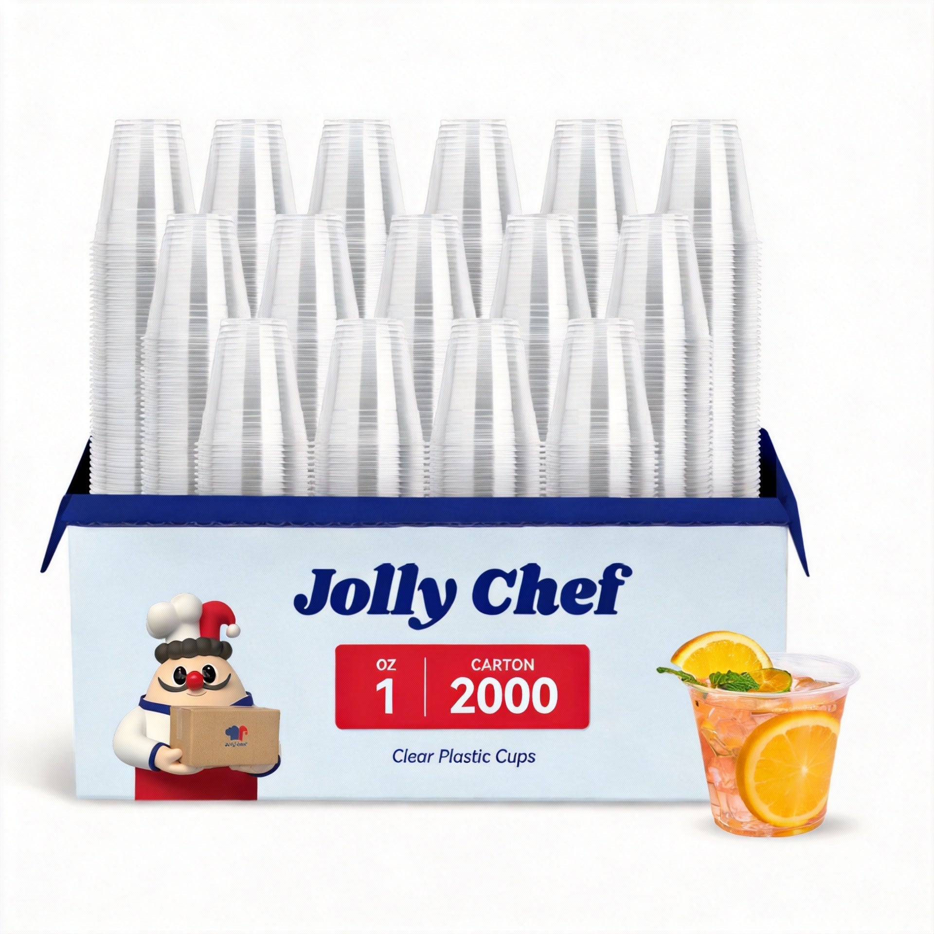 1/2oz Clear PET Shot Glasses - Jolly Party