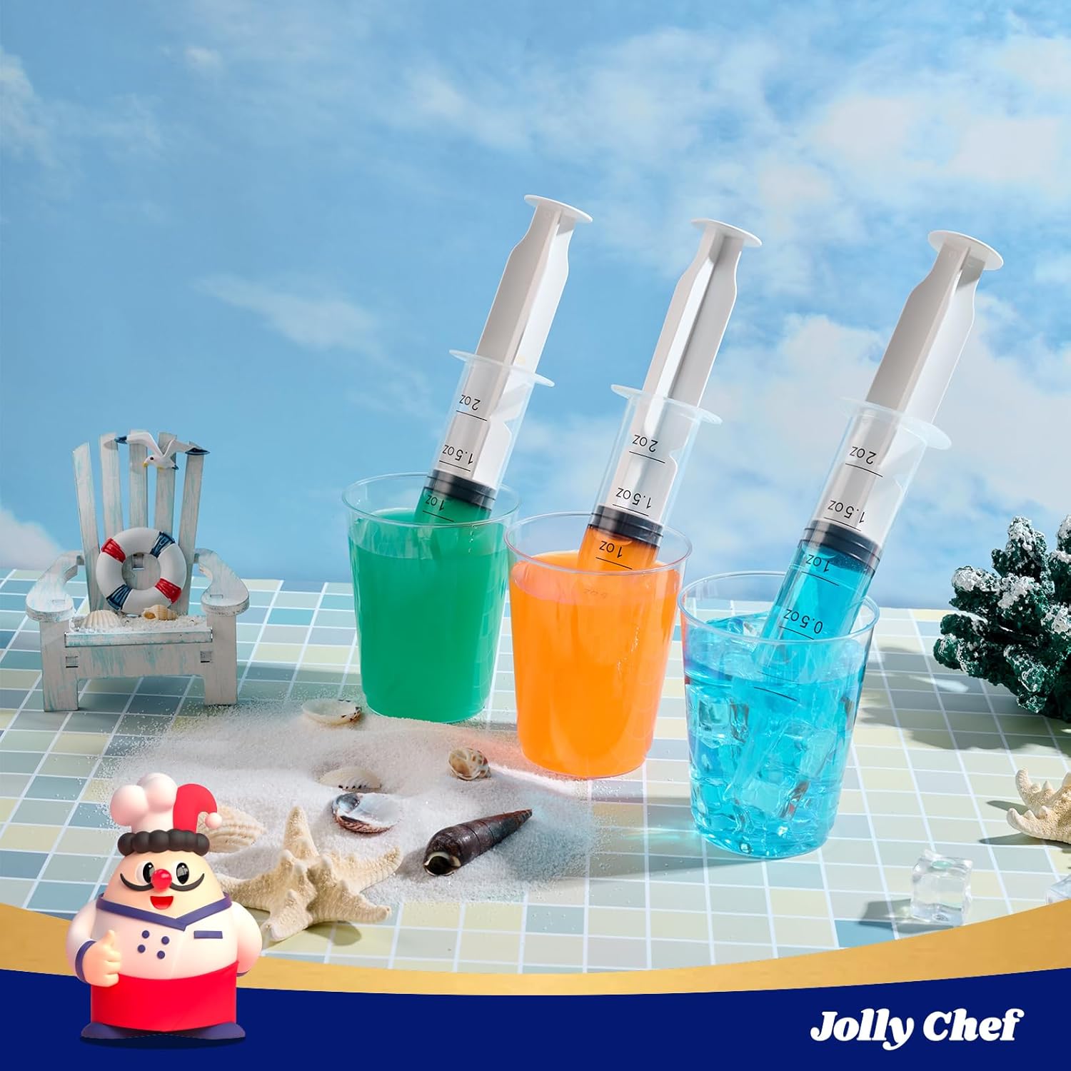 1.5/2oz Jello Shot Syringes - Jolly Party