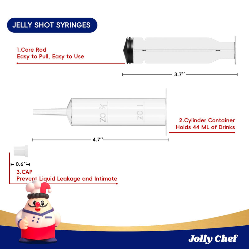 1.5oz Jello Shot Syringes - Jolly Party