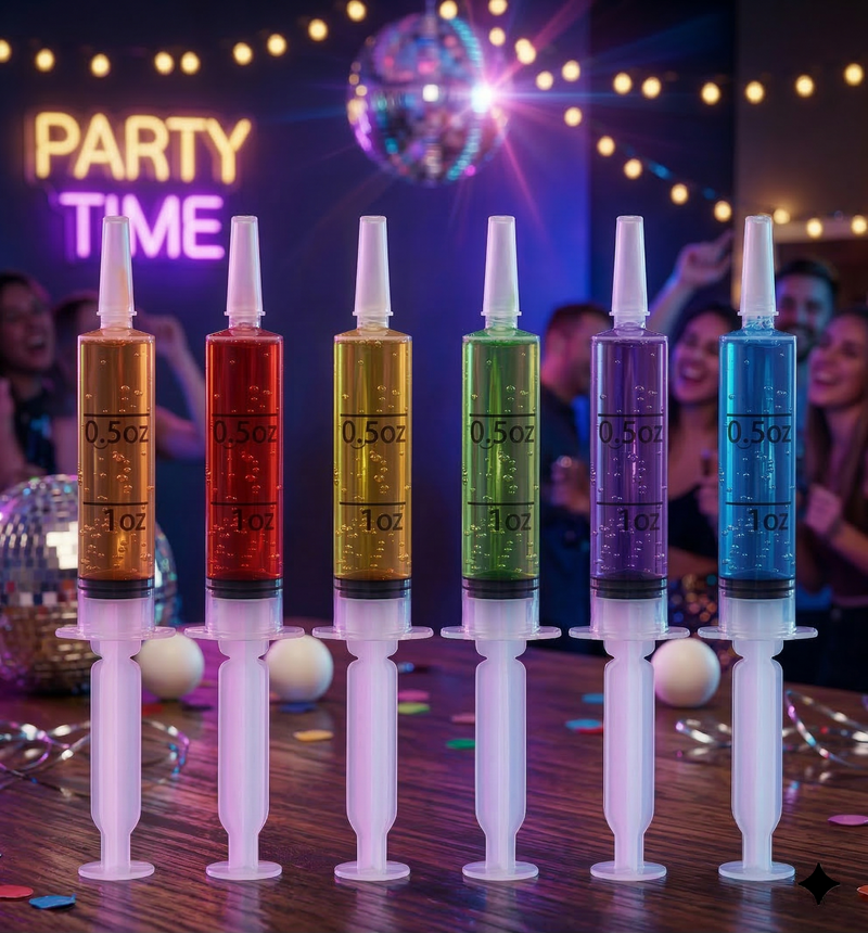 Clear Jello Shot Syringes - Leak-Proof - 1.5 oz & 2 oz-1