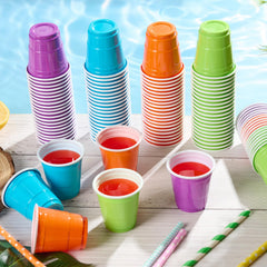 2oz Assorted Color Shot Cups - Jolly Party