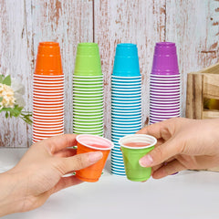 2oz Assorted Color Shot Cups - Jolly Party