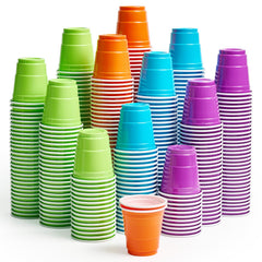 2oz Assorted Color Shot Cups - Jolly Party