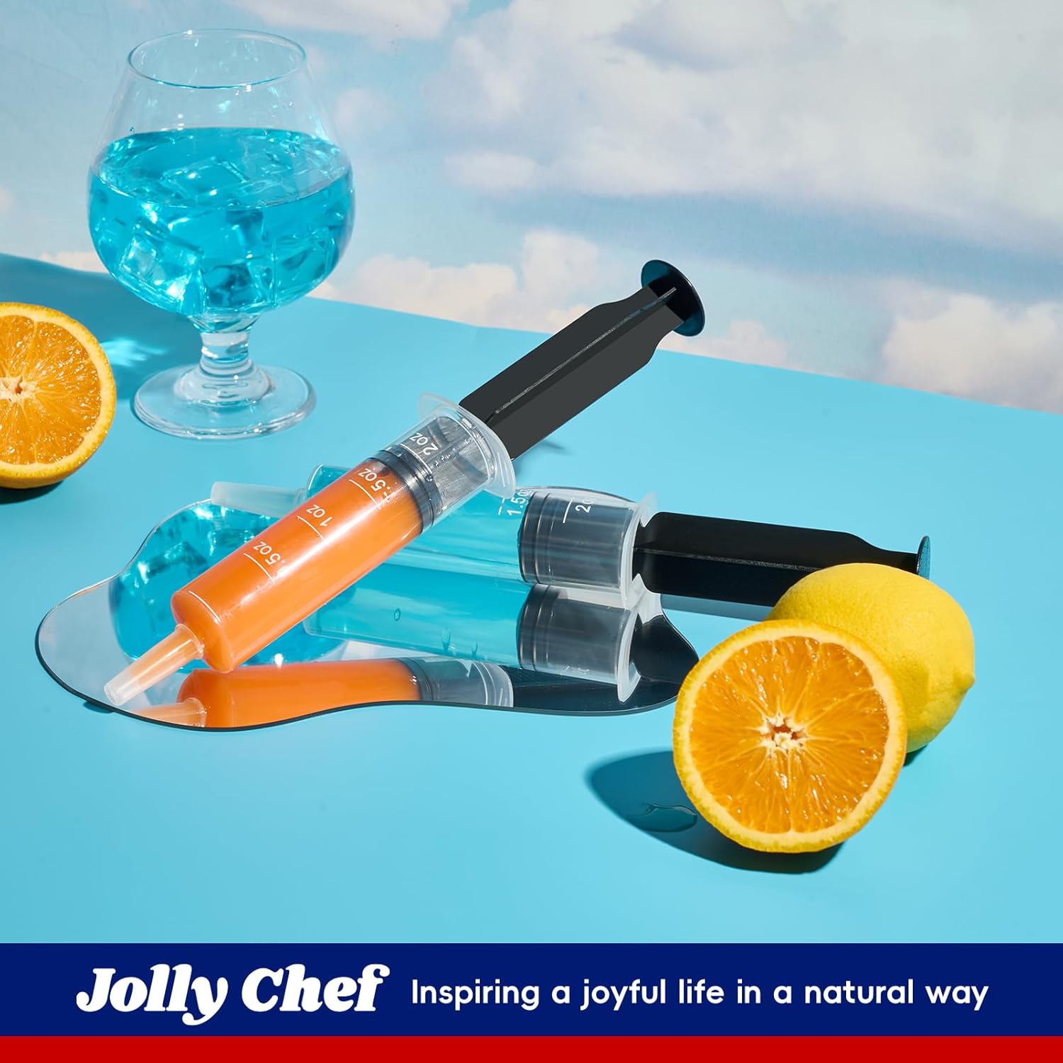 2oz Black Nightlife Shot Syringes - Jolly Party