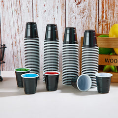 2oz Mini Black Party Shots - Jolly Party