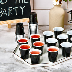 2oz Mini Black Party Shots - Jolly Party