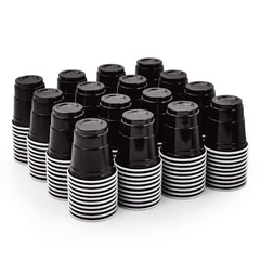 2oz Mini Black Party Shots - Jolly Party