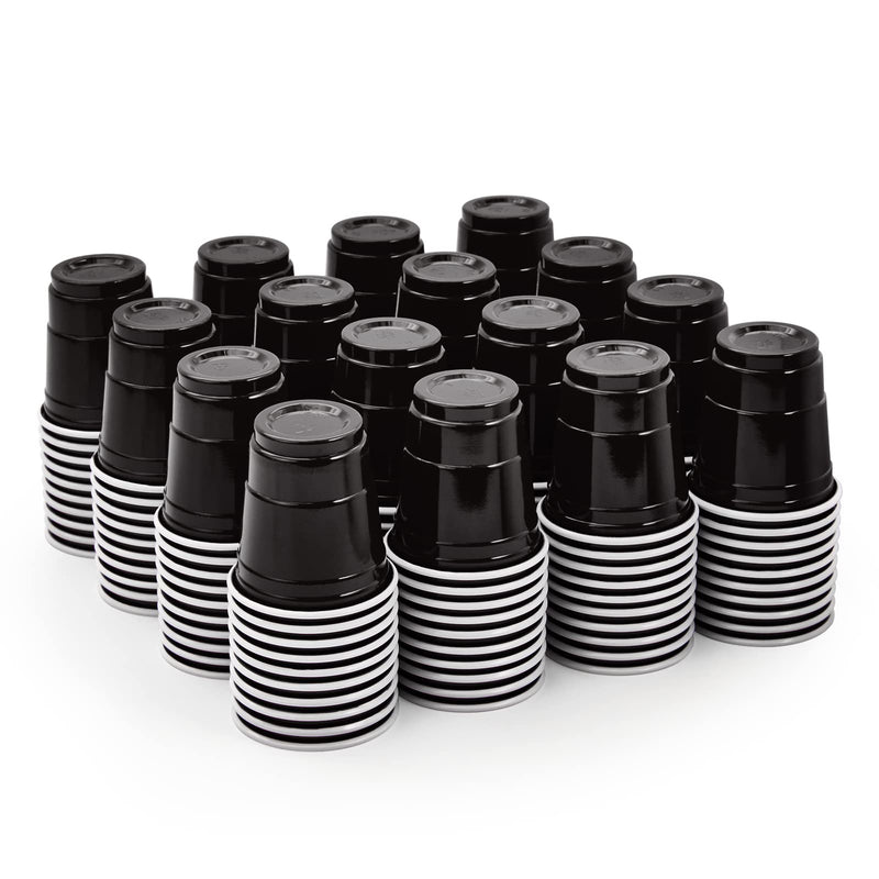 2oz Mini Black Party Shots - Jolly Party