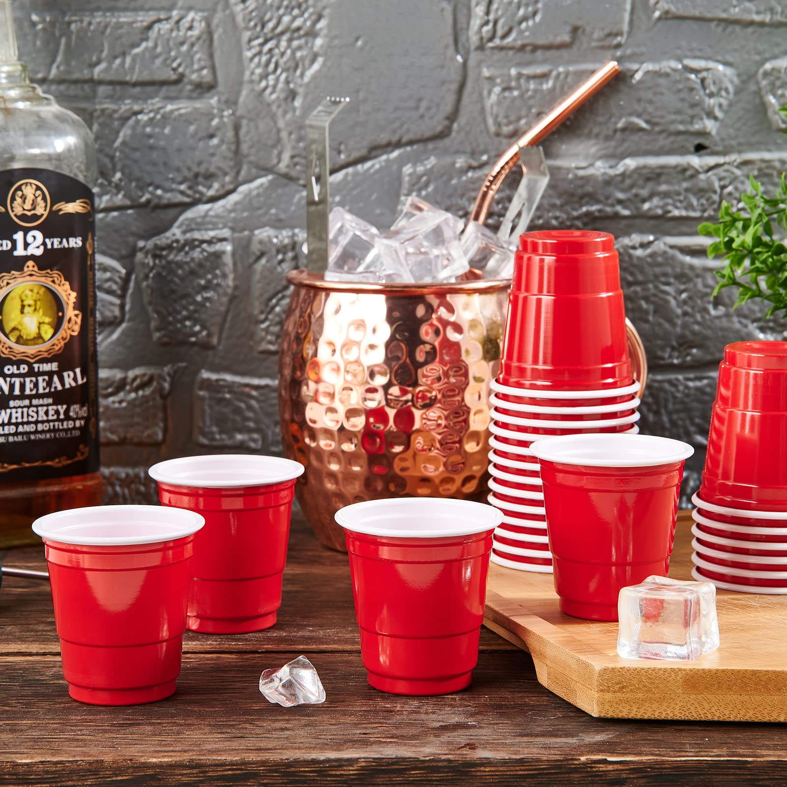 2oz Mini Red Party Shots - Jolly Party