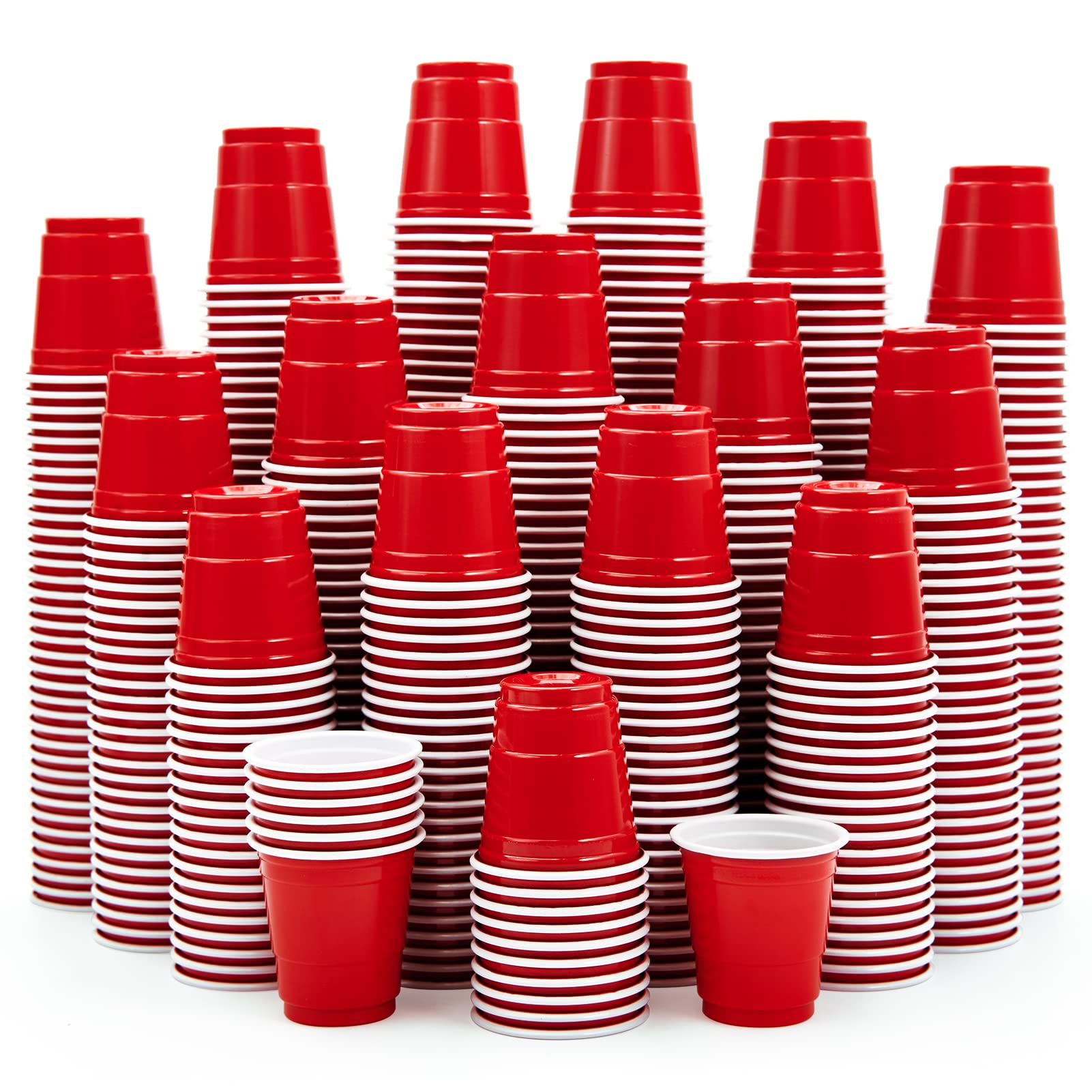 2oz Mini Red Party Shots - Jolly Party