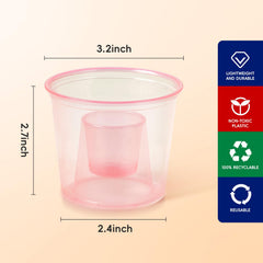 4oz 2 - in - 1 Multi - Color Jagar Bomb Shots - Jolly Party