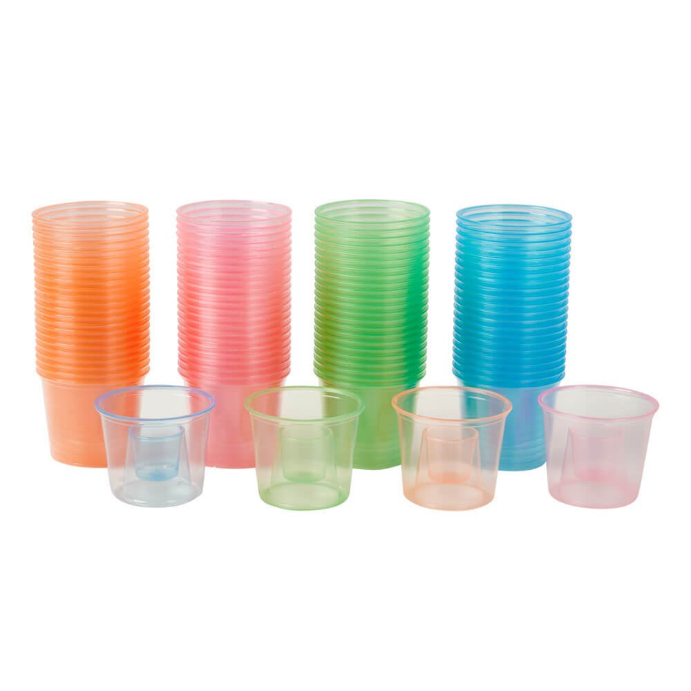 4oz 2 - in - 1 Multi - Color Jagar Bomb Shots - Jolly Party