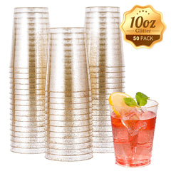 9/10/12/14oz Gold Glitter Party Cups - Jolly Party