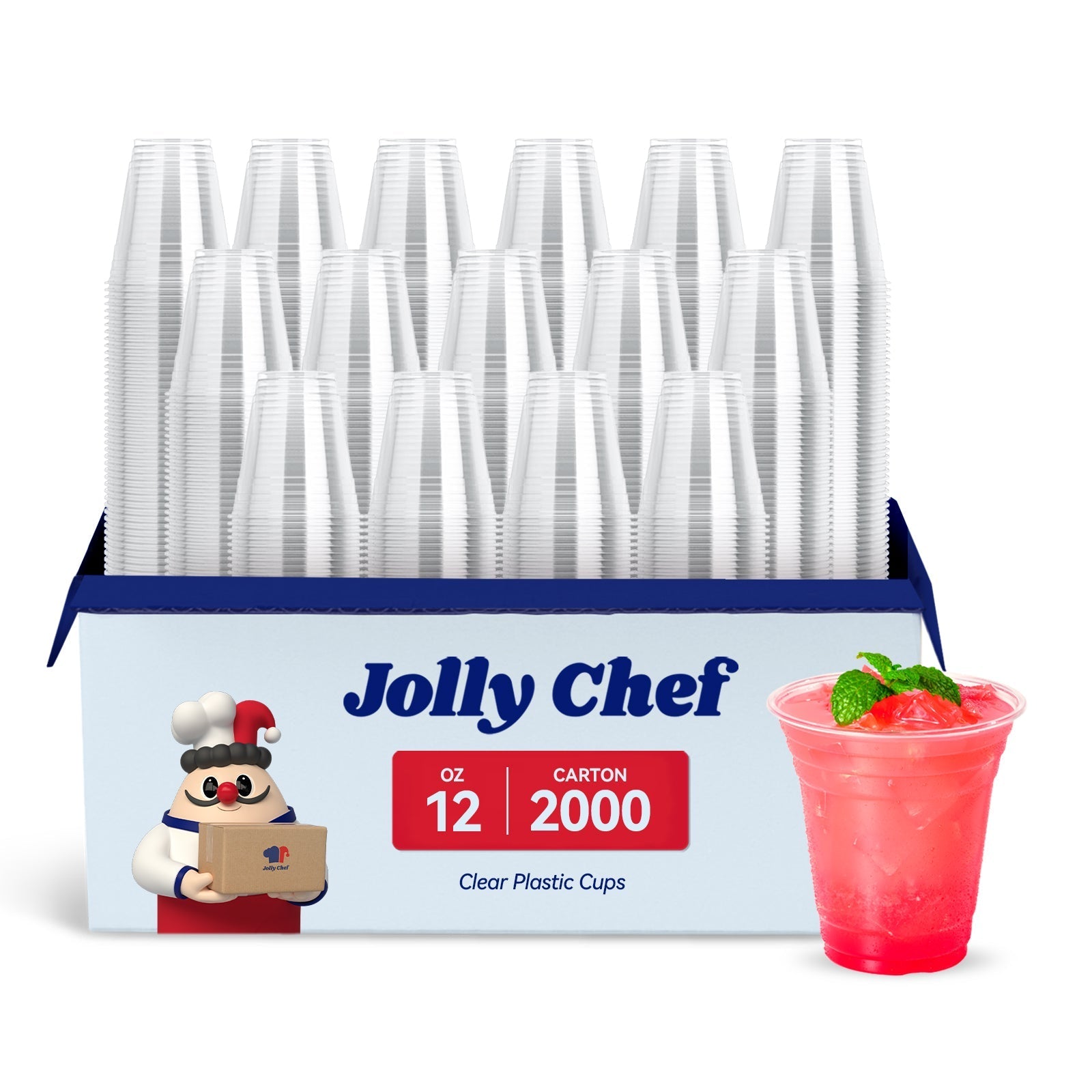 9/12/16/20oz Clear PET Party Cups - Jolly Party