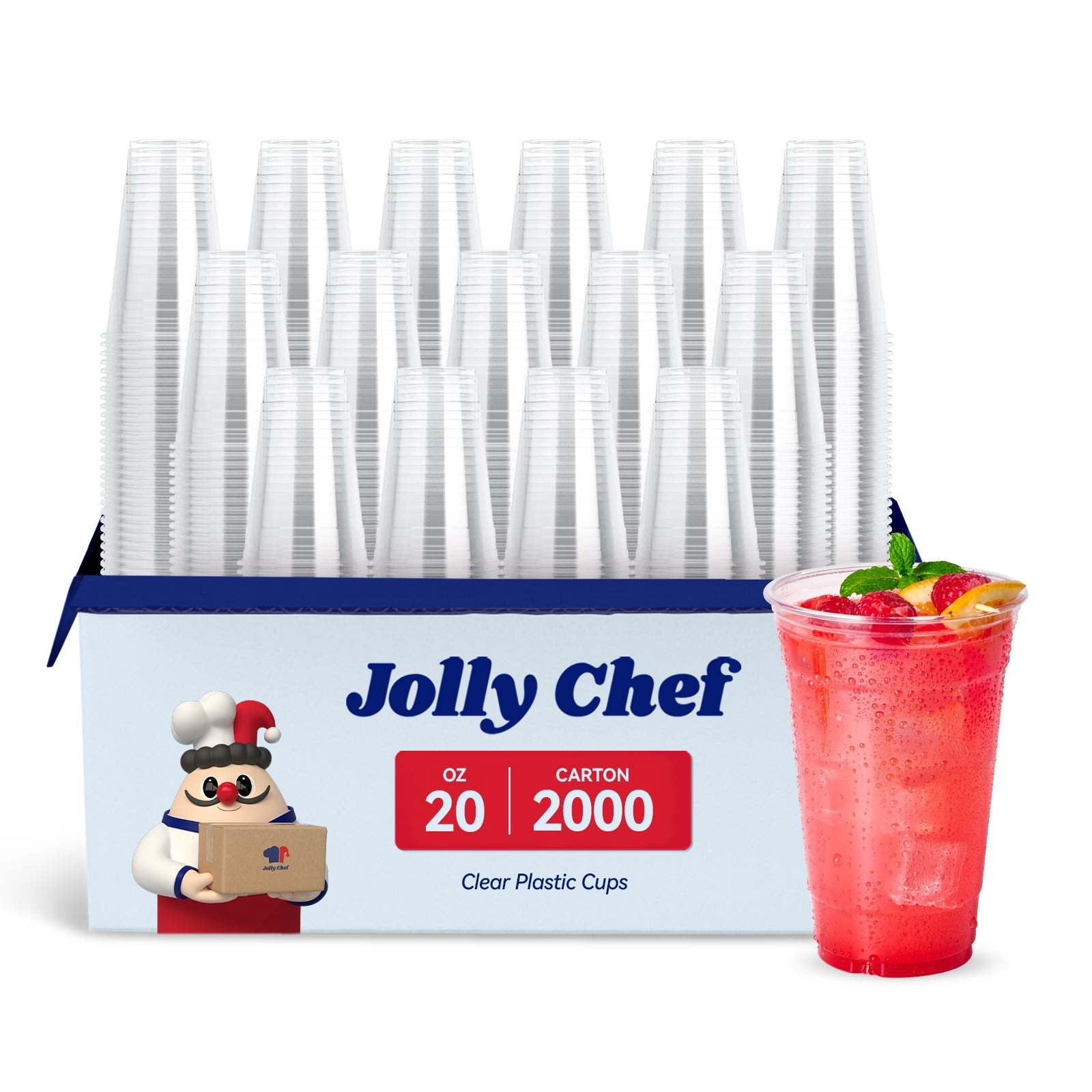 9/12/16/20oz Clear PET Party Cups - Jolly Party
