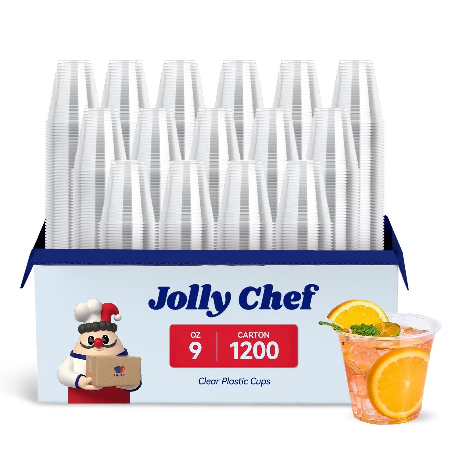 9/12/16/20oz Clear PET Party Cups - Jolly Party
