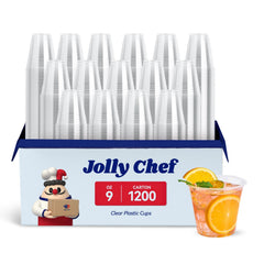 9/12/16/20oz Clear PET Party Cups - Jolly Party