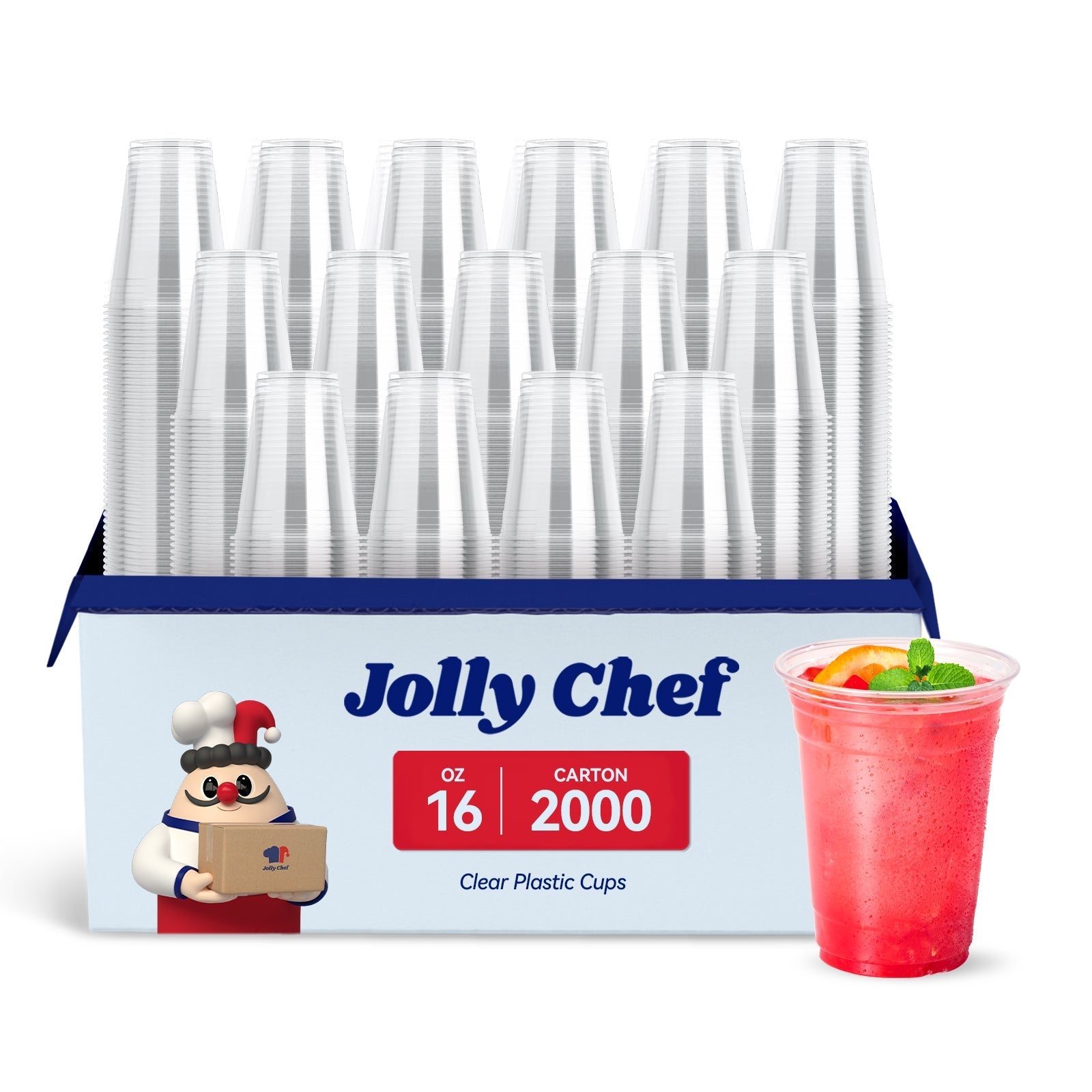9/12/16/20oz Clear PET Party Cups - Jolly Party