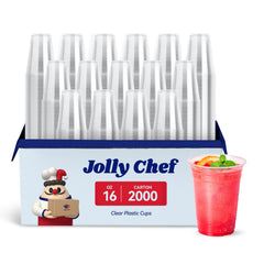 9/12/16/20oz Clear PET Party Cups - Jolly Party