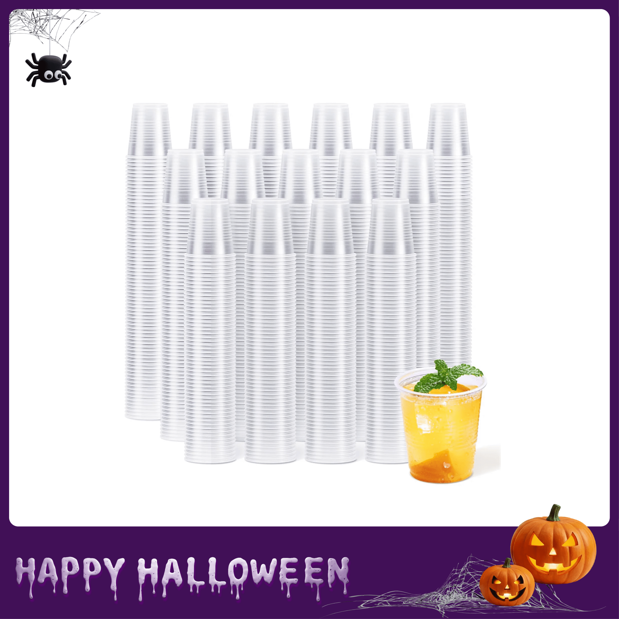 9/12oz Classic Clear PP Party Cups - Jolly Party