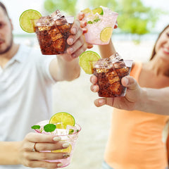 9oz Pink Glitter Party Cups - Jolly Party