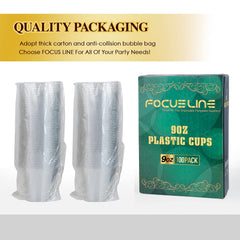 9oz Silver Glitter Party Cups - Jolly Party