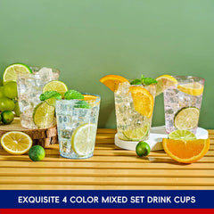 9oz/10oz Four Color Glitter Cups - Jolly Party